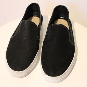 Banana Republic black slip-on sneakers